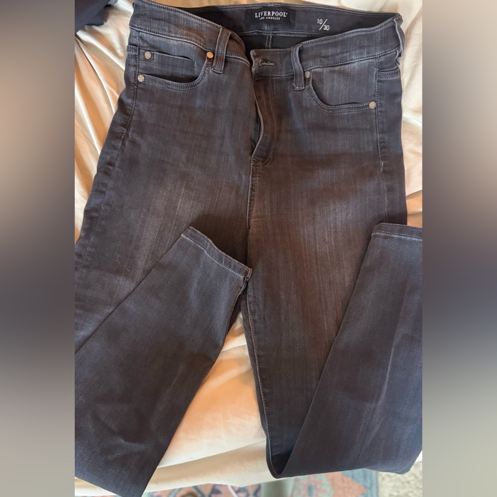 Liverpool Women's Charcoal Jeans - Picture 5 of 6